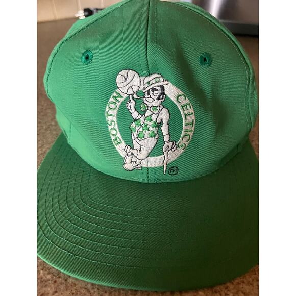 Vintage Boston Celtics Sports Specialties Script Wool  Vintage Boston Celtics Hat Cap Snapback Mens One Size Green NBA Basketball 90s